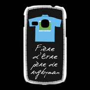Coque Samsung Galaxy Young Père de rugbyman Bonus offensif-défensif Noir 2