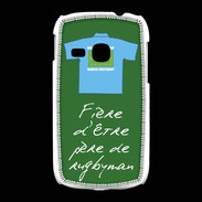 Coque Samsung Galaxy Young Père de rugbyman Bonus offensif-défensif Vert 2