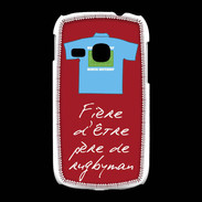 Coque Samsung Galaxy Young Père de rugbyman Bonus offensif-défensif Rouge 2
