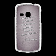 Coque Samsung Galaxy Young Portrait Ame Violet Citation Oscar Wilde