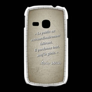 Coque Samsung Galaxy Young Public génie Sepia Citation Oscar Wilde