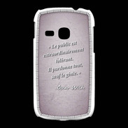 Coque Samsung Galaxy Young Public génie Rose Citation Oscar Wilde