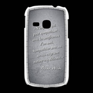 Coque Samsung Galaxy Young Sympathiser Noir Citation Oscar Wilde
