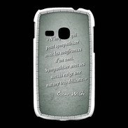 Coque Samsung Galaxy Young Sympathiser Vert Citation Oscar Wilde