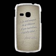 Coque Samsung Galaxy Young Tentation Sepia Citation Oscar Wilde