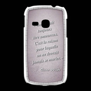 Coque Samsung Galaxy Young Toujours amoureux Rose Citation Oscar Wilde