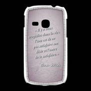 Coque Samsung Galaxy Young Tragédie Rose Citation Oscar Wilde