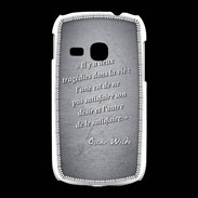 Coque Samsung Galaxy Young Tragédie Noir Citation Oscar Wilde