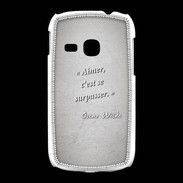 Coque Samsung Galaxy Young Aimer Gris Citation Oscar Wilde