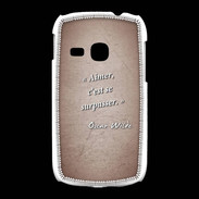 Coque Samsung Galaxy Young Aimer Rouge Citation Oscar Wilde