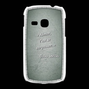 Coque Samsung Galaxy Young Aimer Vert Citation Oscar Wilde