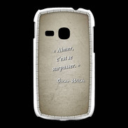 Coque Samsung Galaxy Young Aimer Sepia Citation Oscar Wilde