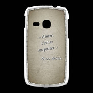 Coque Samsung Galaxy Young Aimer Sepia Citation Oscar Wilde