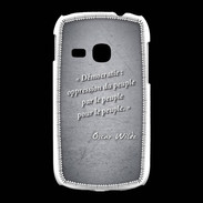 Coque Samsung Galaxy Young Démocratie Noir Citation Oscar Wilde