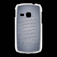 Coque Samsung Galaxy Young Enfants parents Bleu Citation Oscar Wilde