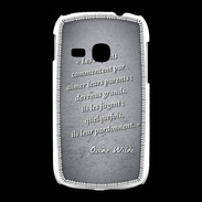 Coque Samsung Galaxy Young Enfants parents Noir Citation Oscar Wilde