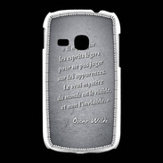 Coque Samsung Galaxy Young Esprits légers Noir Citation Oscar Wilde