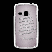 Coque Samsung Galaxy Young Esprits légers Rose Citation Oscar Wilde