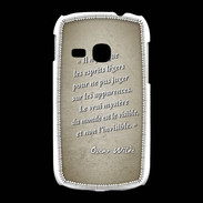 Coque Samsung Galaxy Young Esprits légers Sepia Citation Oscar Wilde