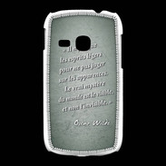 Coque Samsung Galaxy Young Esprits légers Vert Citation Oscar Wilde