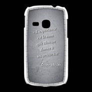 Coque Samsung Galaxy Young Expérience Noir Citation Oscar Wilde