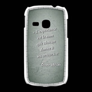 Coque Samsung Galaxy Young Expérience Vert Citation Oscar Wilde