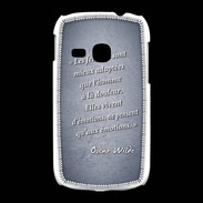 Coque Samsung Galaxy Young Femmes émotions Bleu Citation Oscar Wilde