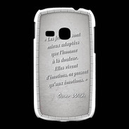 Coque Samsung Galaxy Young Femmes émotions Gris Citation Oscar Wilde