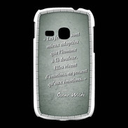 Coque Samsung Galaxy Young Femmes émotions Vert Citation Oscar Wilde