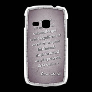 Coque Samsung Galaxy Young Homme animal Violet Citation Oscar Wilde