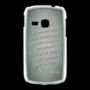 Coque Samsung Galaxy Young Homme animal Vert Citation Oscar Wilde