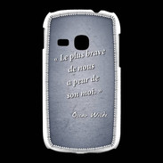 Coque Samsung Galaxy Young Brave Bleu Citation Oscar Wilde