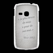 Coque Samsung Galaxy Young Brave Gris Citation Oscar Wilde