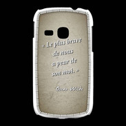 Coque Samsung Galaxy Young Brave Sepia Citation Oscar Wilde