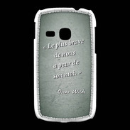 Coque Samsung Galaxy Young Brave Vert Citation Oscar Wilde