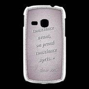 Coque Samsung Galaxy Young Conscience Rose Citation Oscar Wilde