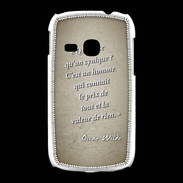 Coque Samsung Galaxy Young Cynique Sepia Citation Oscar Wilde