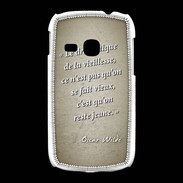 Coque Samsung Galaxy Young Dramatique vieillesse Sepia Citation Oscar Wilde