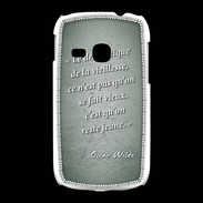 Coque Samsung Galaxy Young Dramatique vieillesse Vert Citation Oscar Wilde