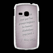 Coque Samsung Galaxy Young Fatalité Rose Citation Oscar Wilde