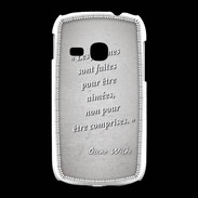 Coque Samsung Galaxy Young Femmes comprises Gris Citation Oscar Wilde