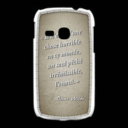 Coque Samsung Galaxy Young Horrible ennui Sepia Citation Oscar Wilde