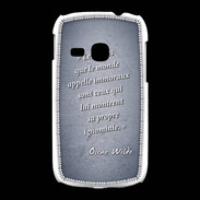 Coque Samsung Galaxy Young Les livres Bleu Citation Oscar Wilde