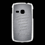 Coque Samsung Galaxy Young Les livres Noir Citation Oscar Wilde