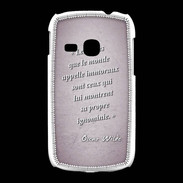 Coque Samsung Galaxy Young Les livres Rose Citation Oscar Wilde