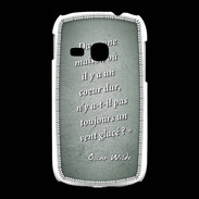 Coque Samsung Galaxy Young Maison coeur Vert Citation Oscar Wilde