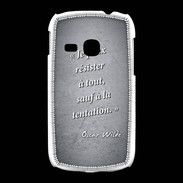 Coque Samsung Galaxy Young Résister Noir Citation Oscar Wilde