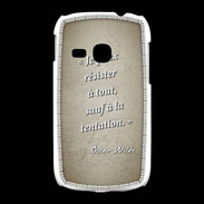 Coque Samsung Galaxy Young Résister Sepia Citation Oscar Wilde