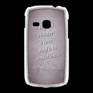 Coque Samsung Galaxy Young Résister Violet Citation Oscar Wilde