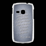Coque Samsung Galaxy Young Saint pêcheur Bleu Citation Oscar Wilde